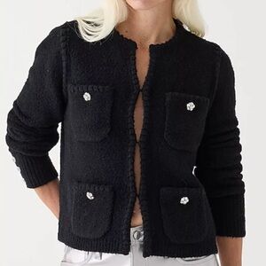 J. Crew Women’s Odette sweater lady jacket with jewel buttons